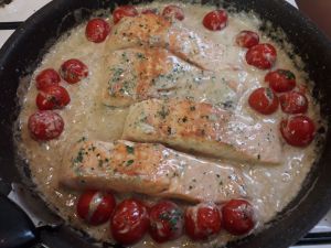 Recette Saumon à la toscane