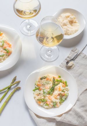 Recette Risotto asperges & saumon