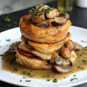 Recette Découvrez la Recette Ultime de Vol-au-Vent au Poulet et Champignons pour un Dîner Savoureux et Facile à Préparer