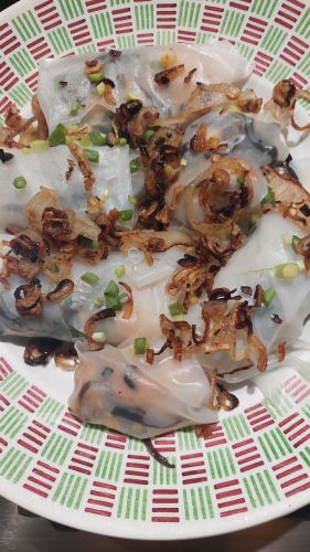 Recette Banh  cuon aux crevettes