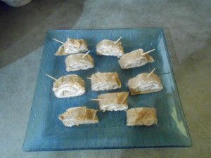 Recette Roule de crêpe sarrasin au fromage frais et saumon