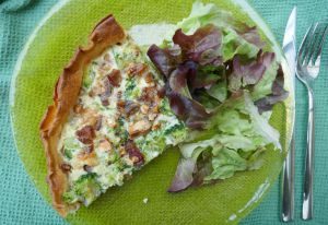 Recette Tarte aux brocolis et fromage de chèvre