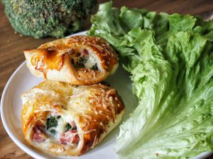 Recette Paniers au brocoli, jambon et comté