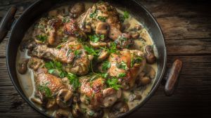 Recette Cuisses de lapin aux champignons
