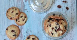 Recette Sablés aux raisins secs et rhum