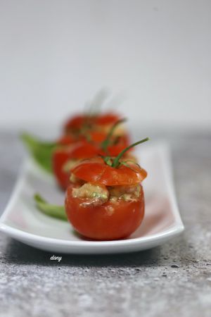 Recette Tomates farcies aux crevettes grises