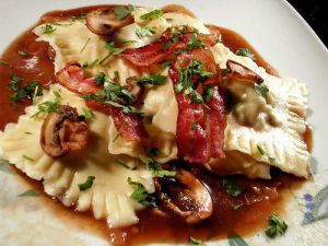 Recette Ravioli Chasseurs Sauce Au Pinot Noir