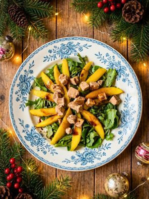 Recette Salade mangue et foie gras