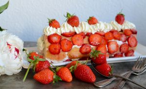 Recette Tiramisu roulé aux fraises #dessert
