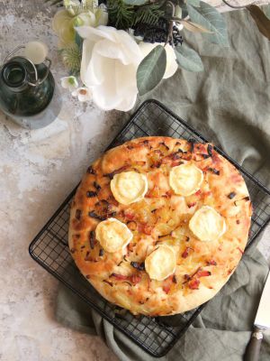 Recette Fougasse chèvre-miel