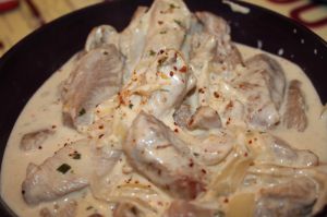 Recette Poulet sauce Boursin au Cookeo