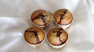 Recette Muffin pépites chocolat et coeur de pâte à tartiner au Companion