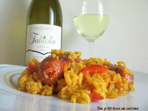 Recette Risotto au safran, poivron et chorizo