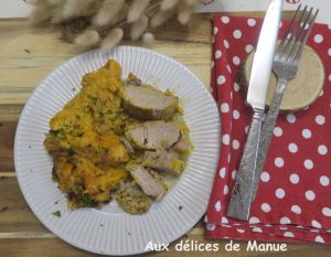 Recette Filet mignon de porc au potimarron à la crème