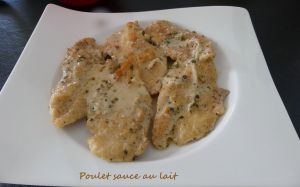 Recette Poulet sauce au lait *