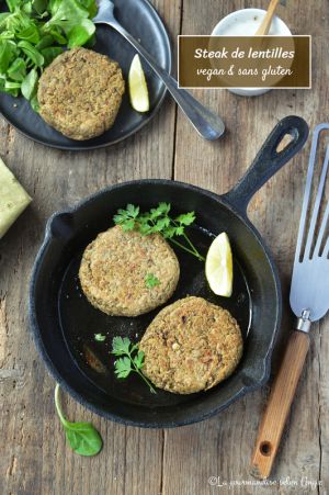 Recette Steaks de lentilles #vegan #glutenfree #express