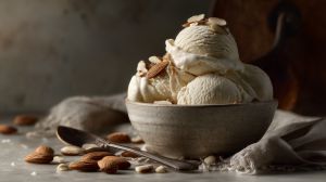 Recette Glace aux amandes