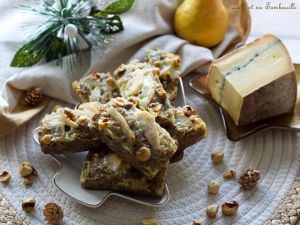 Recette Financiers au Morbier, poire & noisettes