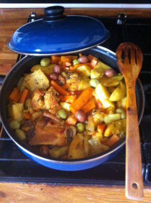 Recette Tagine poulet aux carottes, pommes de terre et fenouil