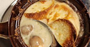 Recette Crème de champignons gratinée