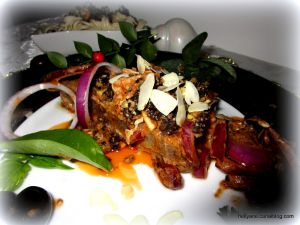 Recette Steak de thon mariné en croûte de tapenade - fruits secs