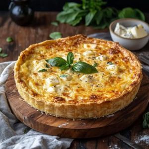 Recette Quiche Dorée aux Quatre Fromages : Savourez l’Excellence!