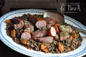 Recette Petit salé aux lentilles vertes du Puy