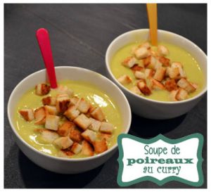 Recette Soupe de poireaux au curry