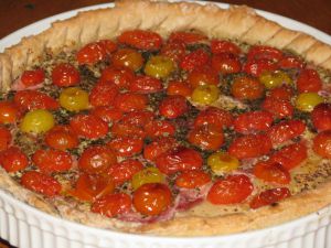 Recette Tarte jambon/tomate