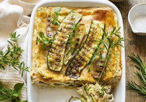 Recette Lasagnes aux courgettes grillées & ricotta végétale