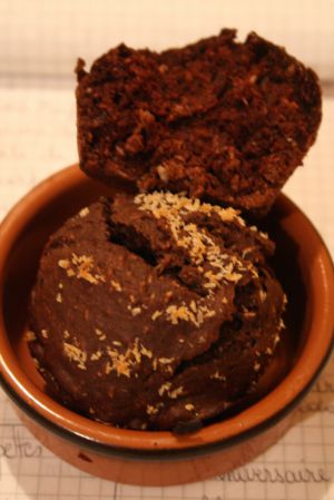 Recette Vegans Muffins Coco Choco pour Madame de la Cartonnite Aigüe