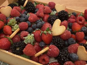 Recette Ma cagette de fruits rouges, dessert de notre ballade gourmande entre voisins