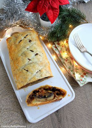 Recette { En attendant Noël } Wellington de légumes de saison et lentilles (vegan)