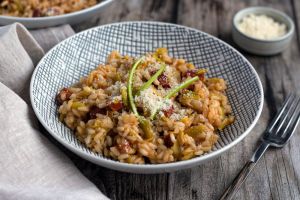 Recette Risotto au chorizo et poireau