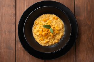 Recette Risotto de potimaron au jambon cru