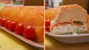 Recette Bûche saumon-fromage frais