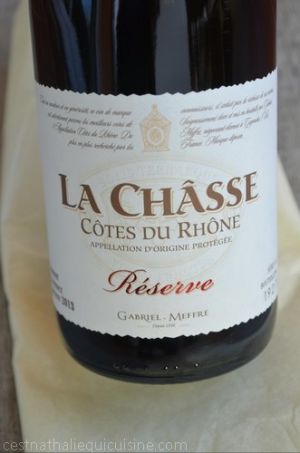 Recette Châsse Côtes du Rhône Réserve