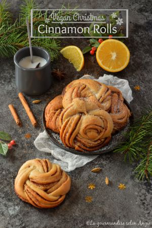Recette Cinnamon Rolls #Noël vegan