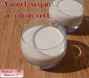 Recette 3 ingrédients de base pour un "yaourt" vegan au citron vert