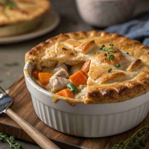 Recette Chicken Pot Pie with Sweet Potatoes – Healthier Comfort Food