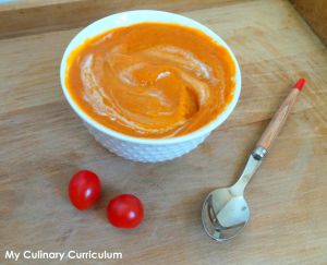 Recette Soupe veloutée de tomates cerisPs (Cherry tomatoes soup)