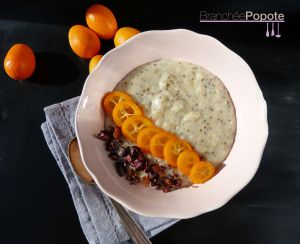 Recette Porridge avoine – graines de chia aux kumquats {sans Lactose}