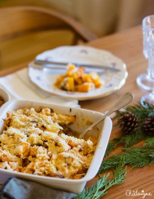 Recette Crumble de butternut et châtaignes