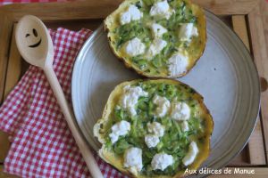 Recette Mini omelette à la courgette et chèvre frais