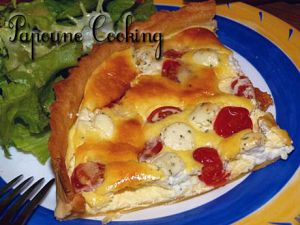 Recette Quiche boursin tomates