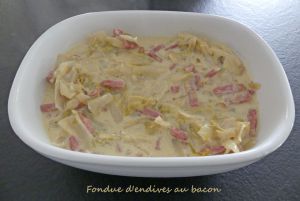 Recette Fondue d’endives au bacon *