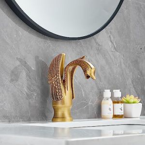 Recette Vintage Elegance: Antique Brass Swan Faucet Review