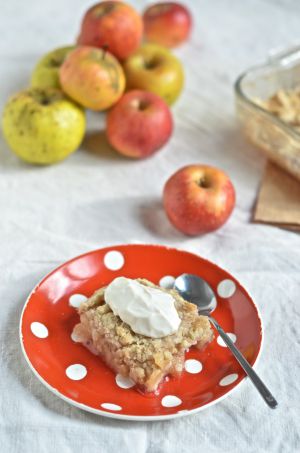 Recette Crumble aux pommes (végétalien)