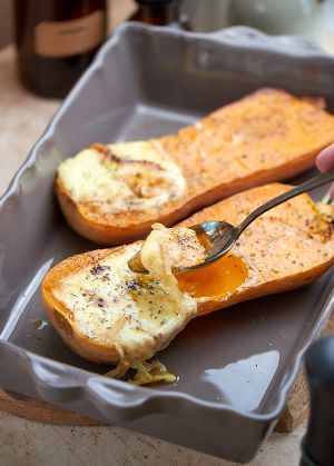 Recette Butternut rôtie au fromage à raclette