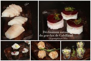 Recette Déclinaison autour du gravlax de cabillaud